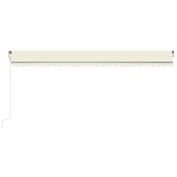 Automatische Markise mit LED & Windsensor 600x300 cm Creme