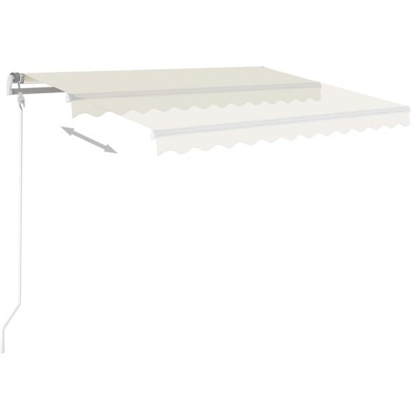 Automatische Markise mit LED & Windsensor 300x250 cm Creme