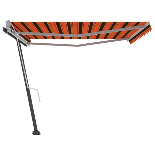 Standmarkise Manuell Einziehbar 400x350 cm Orange/Braun