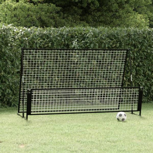 ARDEBO.de - 2-in-1 Rebounder und Fußballtor 202x104x120 cm Stahl