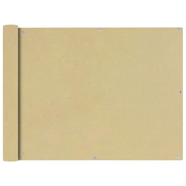 Balkonsichtschutz Oxfordgewebe 90x400 cm Beige