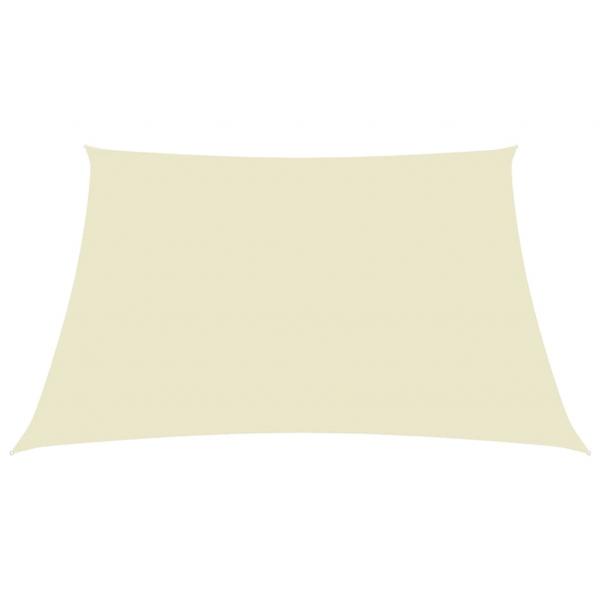 Sonnensegel Oxford-Gewebe Rechteckig 6x7 m Creme