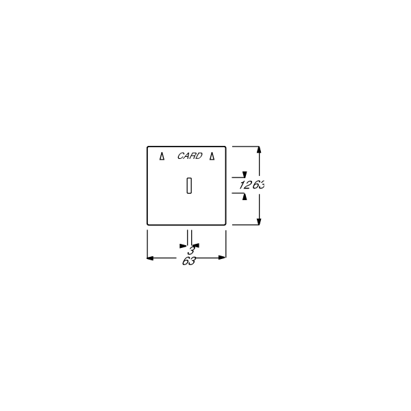 Busch-Jaeger 1792-885 Zentralscheibe, future linear, schwarz matt (2CKA001710A3905)