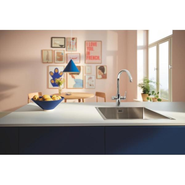 Grohe Blue Pure Start Starter Set mit Ultrasafe Filter, C- Auslauf, chrom (30594000)