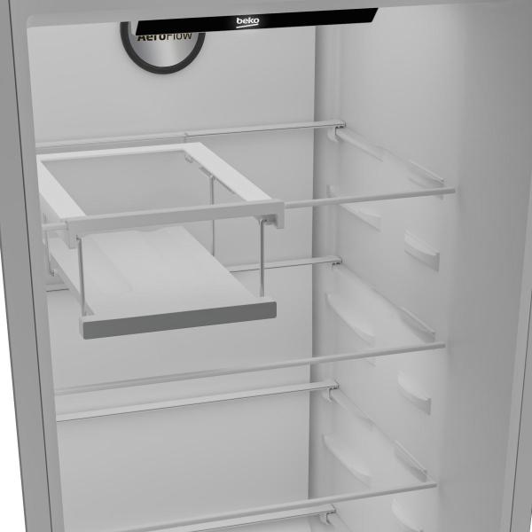 Beko B3RMLNE444HXB Stand Kühlschrank, 60 cm breit, 365L, NoFrost, Urlaubsmodus, SmoothFit, LED Illumination, Edelstahloptik