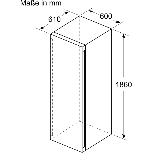 Bosch KWK36ABGA Weinkühlschrank mit Glastür, 199 Flaschen, 60cm breit, zwei Temperaturzonen, LED-Beleuchtung, schwarz