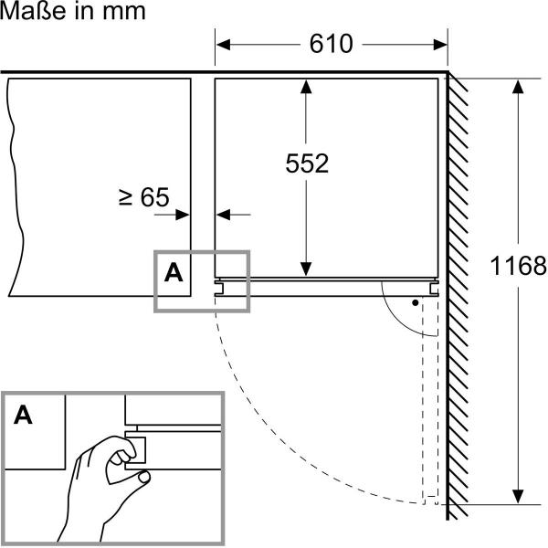 Bosch KWK36ABGA Weinkühlschrank mit Glastür, 199 Flaschen, 60cm breit, zwei Temperaturzonen, LED-Beleuchtung, schwarz