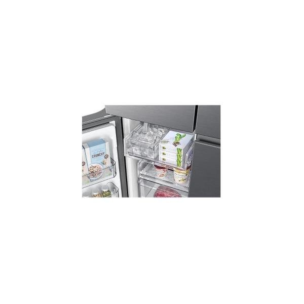 Samsung RF59C700ES9/EG Stand Side-by-Side Kombination, 91,2 cm breit, 649 L, NoFrost+, Eisbereiter, Wassertank, silber