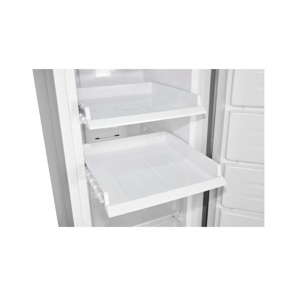 Exquisit GS271-NF-H-040D Stand Gefrierschrank, 54 cm breit, 204 L, NoFrost, 4 Schubladen, Schnellgefrieren, Gefriertablett, inoxlook