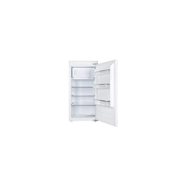 Amica EKSS 361 215 Einbaukühlschrank mit Gefrierfach, Nischenhöhe 102 cm, 140 L, Schlepptürtechnik, LED Beleuchtung, weiß