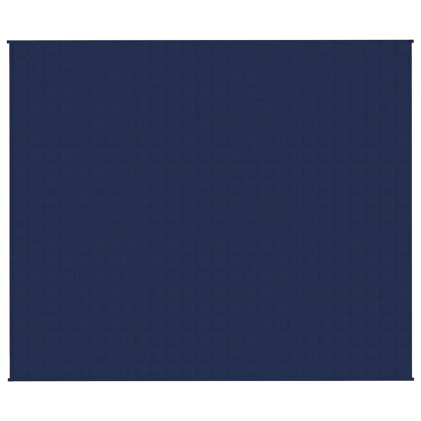 Gewichtsdecke Blau 220x260 cm 15 kg Stoff