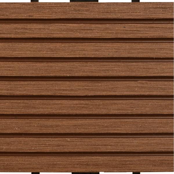 22 Stk. Terrassenfliesen 30 x 30 cm 2 qm WPC Braun