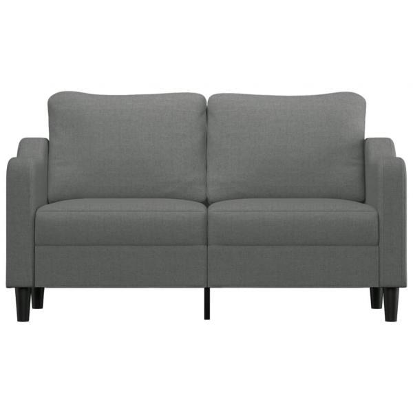 2-Sitzer-Sofa Dunkelgrau 140 cm Stoff