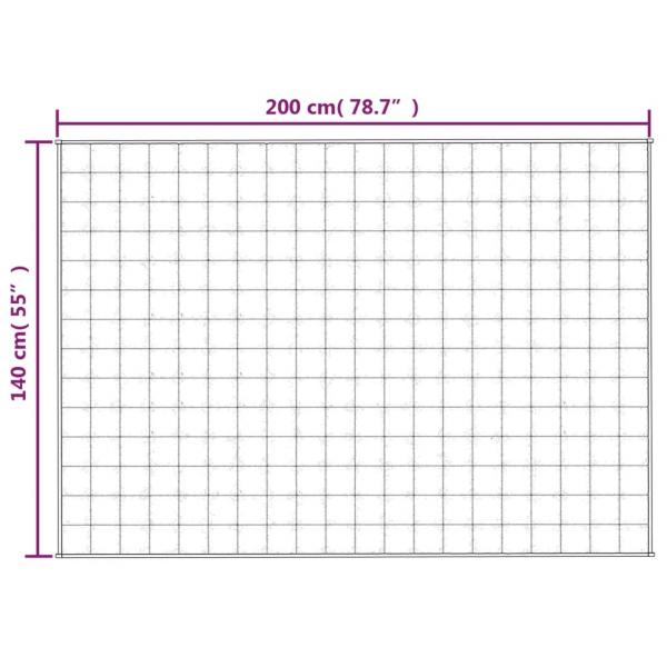 Gewichtsdecke Hellcreme 140x200 cm 10 kg Stoff