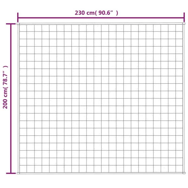 Gewichtsdecke Hellcreme 200x230 cm 13 kg Stoff