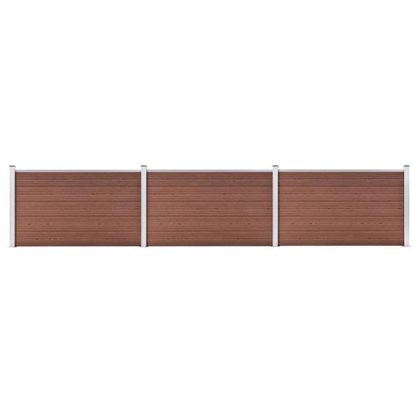 ARDEBO.de - Gartenzaun WPC 526x106 cm Braun