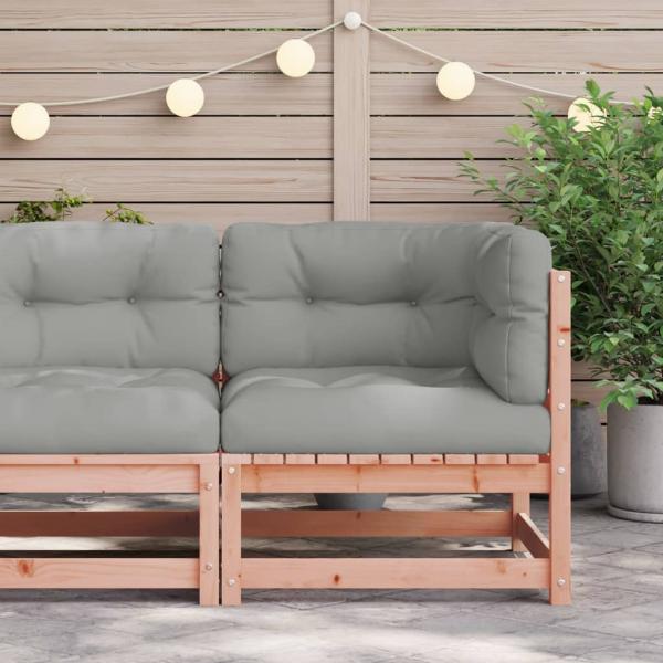 Garten-Ecksofa mit Kissen Massivholz Douglasie