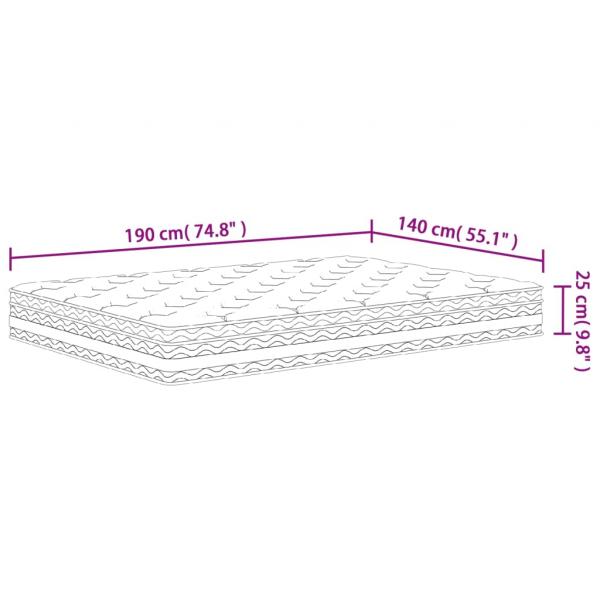 Matratze Taschenfederkern Mittel 140x190 cm