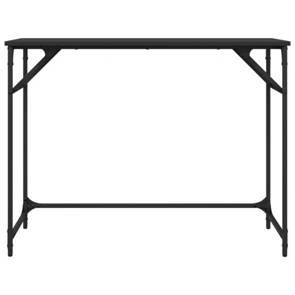 Schreibtisch Schwarz 100x45x76 cm Holzwerkstoff und Stahl