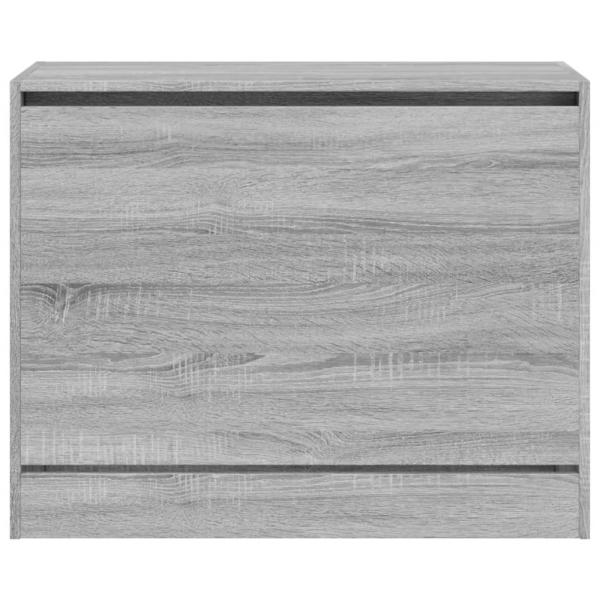 Schuhschrank Grau Sonoma 80x34x63 cm Holzwerkstoff