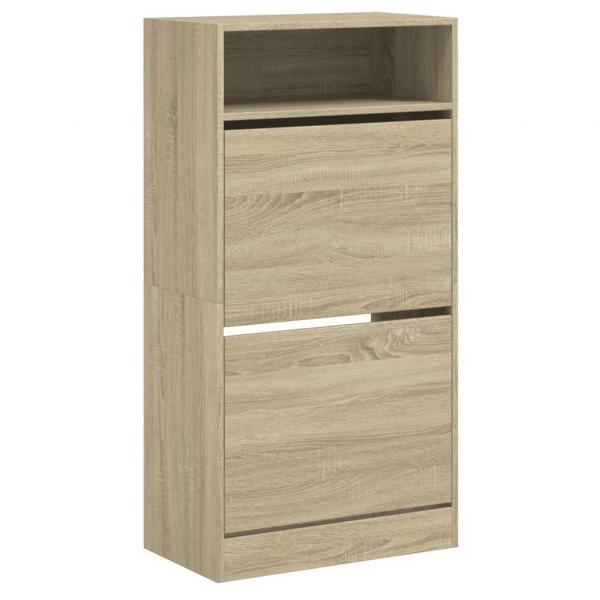 Schuhschrank Sonoma-Eiche 60x34x116 cm Holzwerkstoff