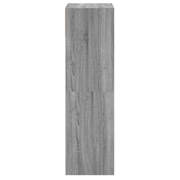 Schuhschrank Grau Sonoma 60x34x116 cm Holzwerkstoff