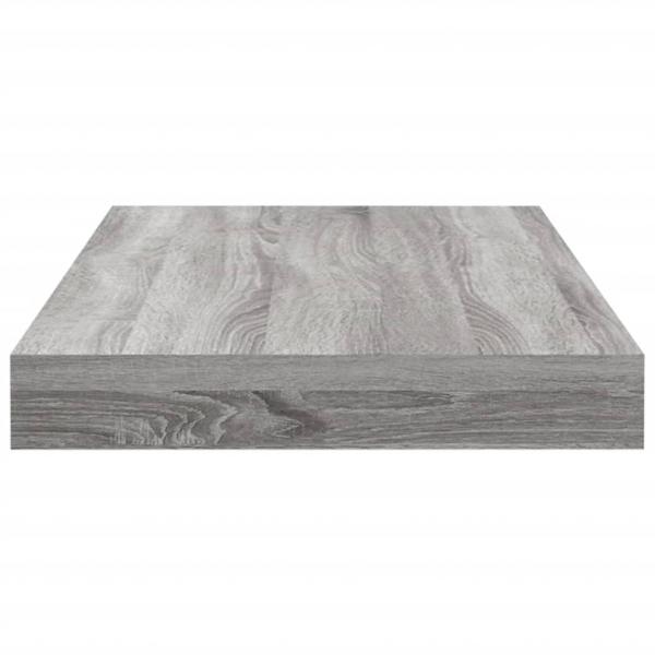 Wandregale 4 Stk. Grau Sonoma 40x10x1,5 cm Holzwerkstoff