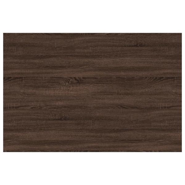 Wandregale 4 Stk. Braun Eichen-Optik 60x40x1,5 cm Holzwerkstoff