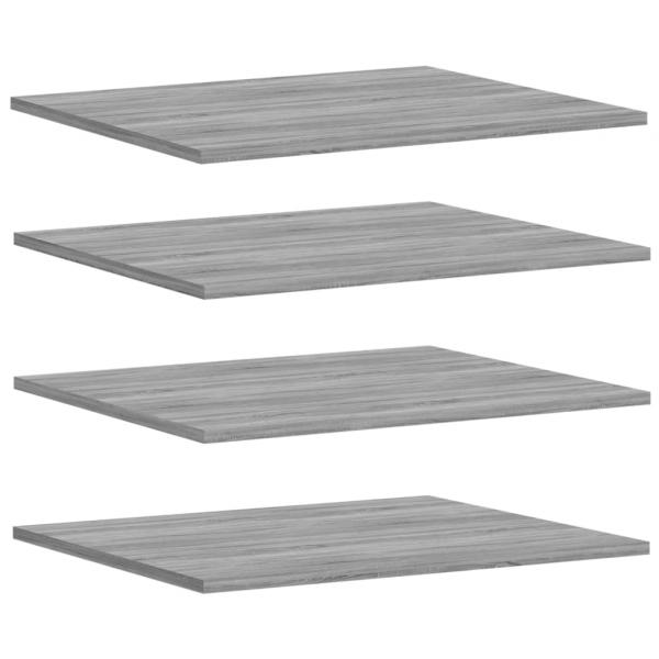 Wandregale 4 Stk. Grau Sonoma 60x50x1,5 cm Holzwerkstoff