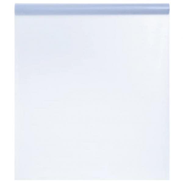 ARDEBO.de - Fensterfolie Statisch Matt Transparent Grau 60x2000 cm PVC