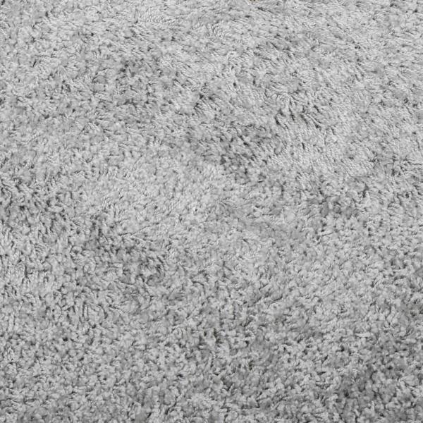 Shaggy-Teppich PAMPLONA Hochflor Modern Grau Ø 280 cm