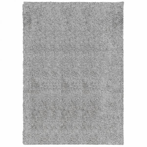 Shaggy-Teppich PAMPLONA Hochflor Modern Grau 160x230 cm