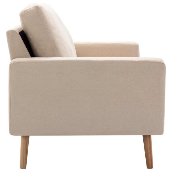 2-Sitzer-Sofa Creme Stoff