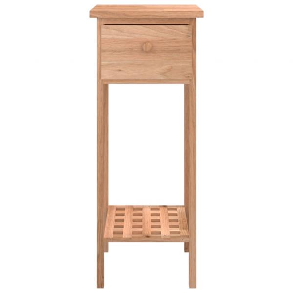 Beistelltisch mit Schublade 25x25x60 cm Massivholz Nussbaum 