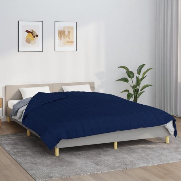 ARDEBO.de - Gewichtsdecke Blau 200x230 cm 9 kg Stoff