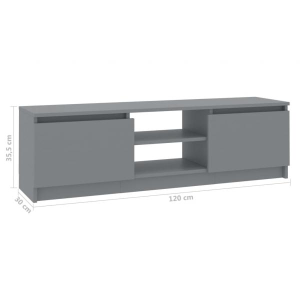 TV-Schrank Grau 120×30×35,5 cm Holzwerkstoff