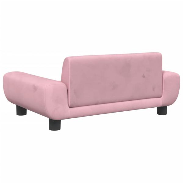 Hundebett Rosa 70x45x33 cm Samt