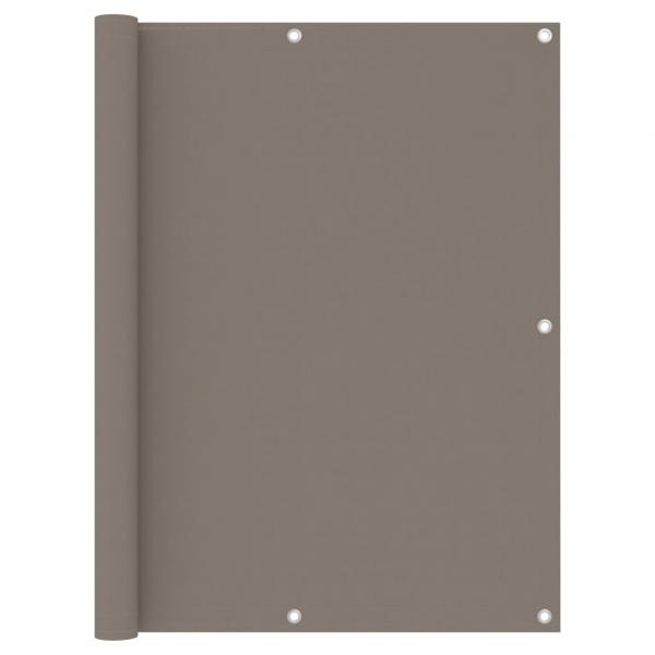 ARDEBO.de - Balkon-Sichtschutz Taupe 120x600 cm Oxford-Gewebe