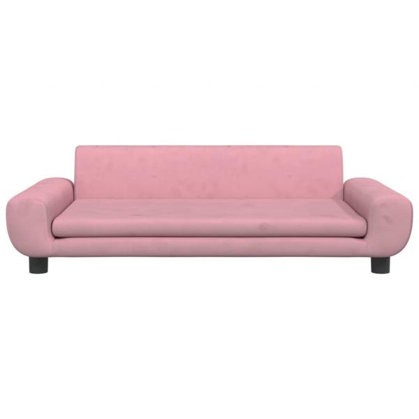 Hundebett Rosa 100x54x33 cm Samt