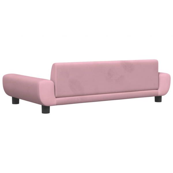 Hundebett Rosa 100x54x33 cm Samt