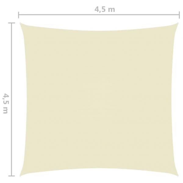 Sonnensegel Oxford-Gewebe Quadratisch 4,5x4,5 m Creme