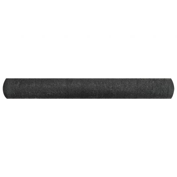 Zaunblende Schwarz 1,2x10 m HDPE 195 g/m² 