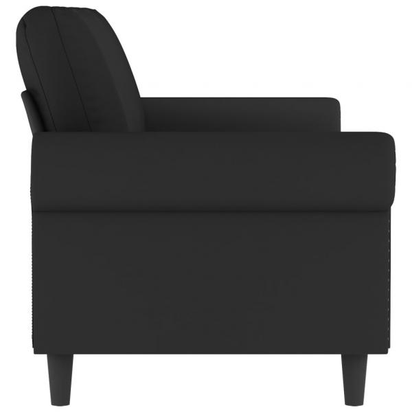 3-Sitzer-Sofa Schwarz 180 cm Samt