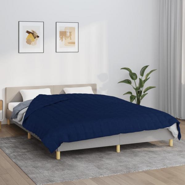 ARDEBO.de - Gewichtsdecke Blau 200x220 cm 9 kg Stoff