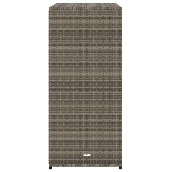 Gartenschrank Grau 105x55x113 cm Poly Rattan