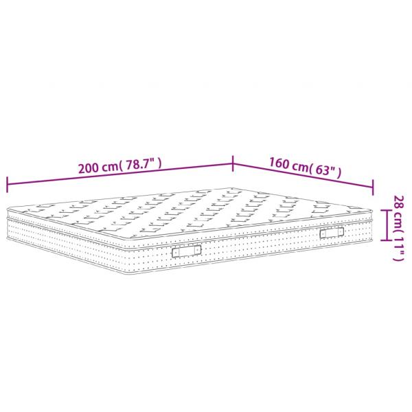 Matratze Taschenfederkern Medium Plus 160x200 cm