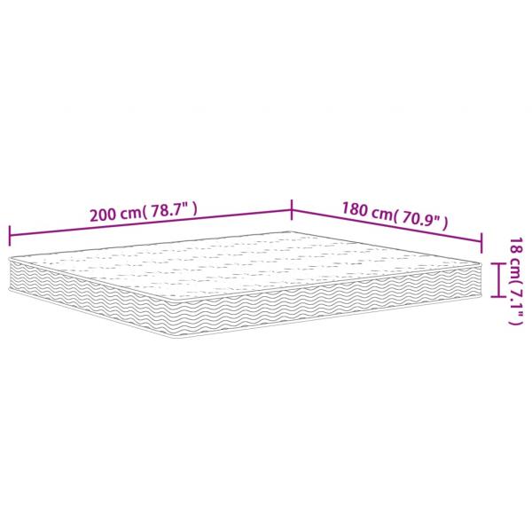 Matratze Bonnell-Federkern Mittel 180x200 cm