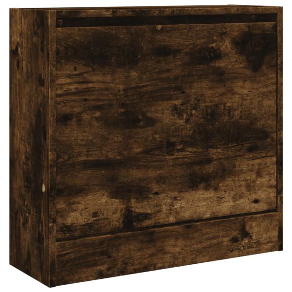 Schuhschrank Räuchereiche 60x21x57 cm Holzwerkstoff