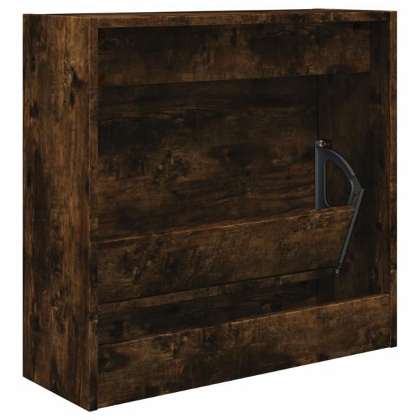 Schuhschrank Räuchereiche 60x21x57 cm Holzwerkstoff