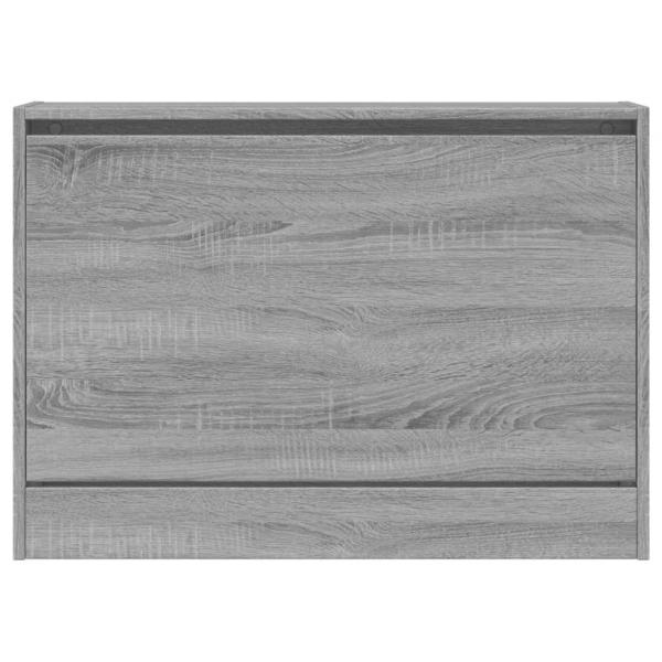 Schuhschrank Grau Sonoma 80x21x57 cm Holzwerkstoff